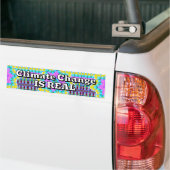 Klimaatverandering IS ECHT Bumpersticker (Op Truck)