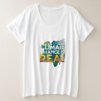 Klimaatverandering is echt grote maat t-shirt