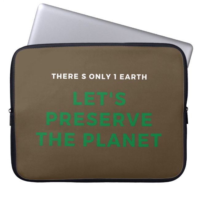 klimaatverandering is echt laptop sleeve (Voorkant)
