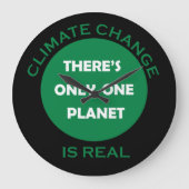 Klimaatverandering is echt milieubewustzijn grote klok (Voorkant)