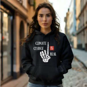 Klimaatverandering is echt milieubewustzijn hoodie