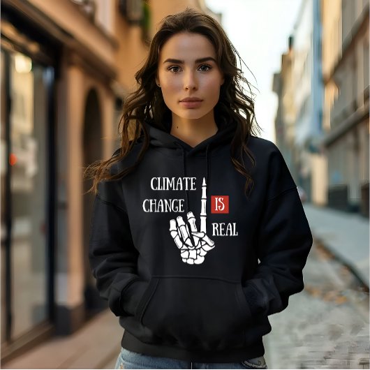 Klimaatverandering is echt milieubewustzijn hoodie