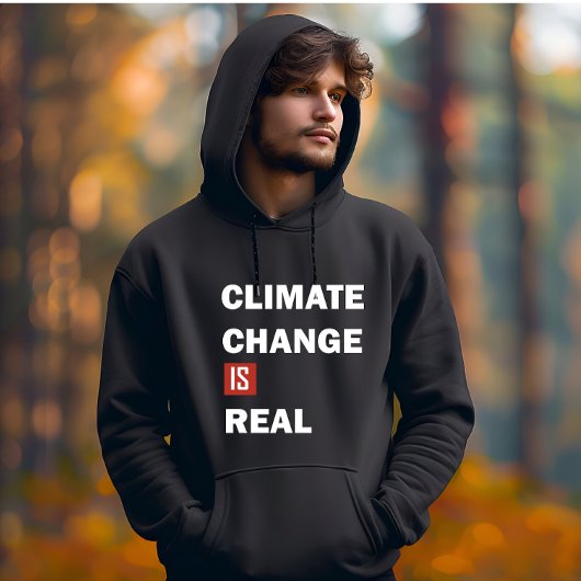 Klimaatverandering is echt milieubewustzijn hoodie