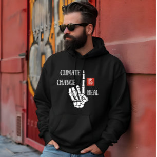 Klimaatverandering is echt milieubewustzijn hoodie