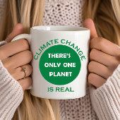 Klimaatverandering is echt milieubewustzijn koffiemok