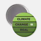 Klimaatverandering is echt milieubewustzijn magneet (Voorkant / Achterkant)