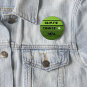 Klimaatverandering is echt milieubewustzijn ronde button 5,7 cm (In situ)
