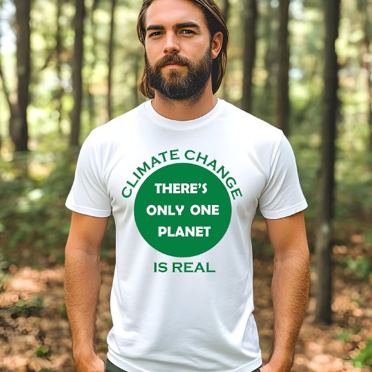 Klimaatverandering is echt milieubewustzijn t-shirt