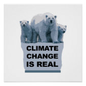 Klimaatverandering is echt perfect poster (Voorkant)