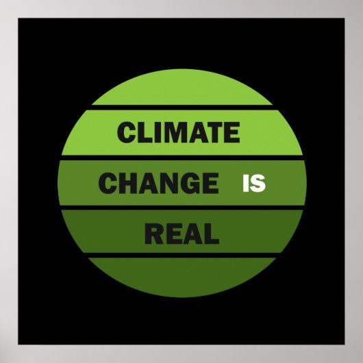 klimaatverandering is echt poster (Voorkant)