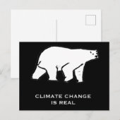 Klimaatverandering is Echte Briefkaart (Voorkant / Achterkant)