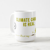Klimaatverandering is ECHTE Koffie Mok (Voorkant links)