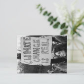 Klimaatverandering is een echt Briefkaart (Staand voorkant)