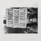 Klimaatverandering is een echt Briefkaart (Voorkant)