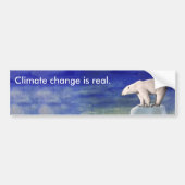 Klimaatverandering is een echte Bumpersticker (Voorkant)