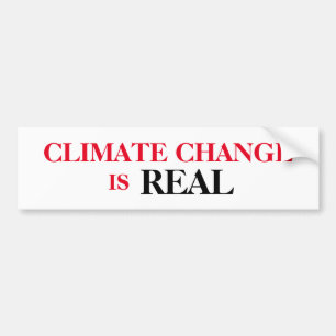 Klimaatverandering is een echte Bumpersticker