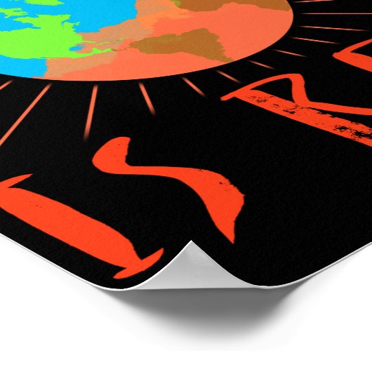 Klimaatverandering is een echte klimaatdag poster (Hoek)