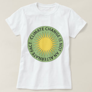 Klimaatverandering is geen alternatief feit t-shirt