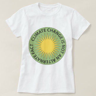 Klimaatverandering is geen alternatief feit t-shirt