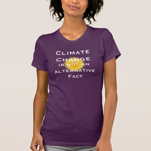 "Klimaatverandering is geen alternatief feit" T-shirt (Voorkant)