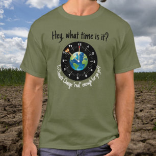 Klimaatverandering: is het "echt" genoeg voor je n t-shirt