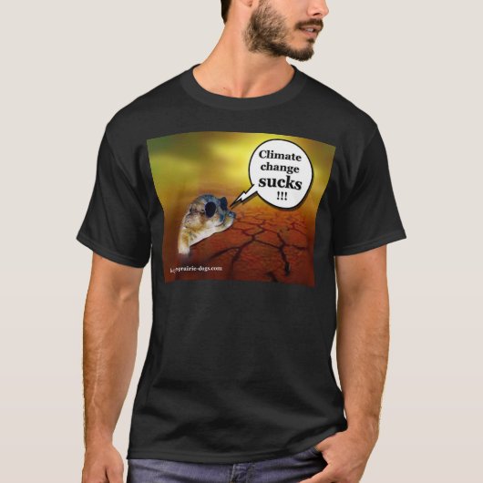 Klimaatverandering is klote! t-shirt (Voorkant)