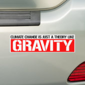 Klimaatverandering is slechts een theorie zoals GR Bumpersticker (Op auto)