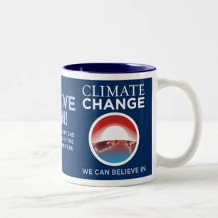 Klimaatverandering - Ja, we kunnen Obama Parody Mo Tweekleurige Koffiemok