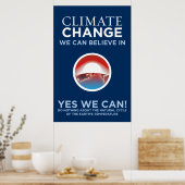Klimaatverandering - Ja, we kunnen Obama Parody Po Poster (Keuken)