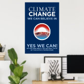 Klimaatverandering - Ja, we kunnen Obama Parody Po Poster (Thuiskantoor)