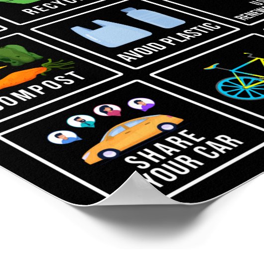 Klimaatverandering: klimaatverandering poster (Hoek)