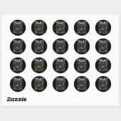 Klimaatverandering: klimaatverandering ronde sticker (Vel)