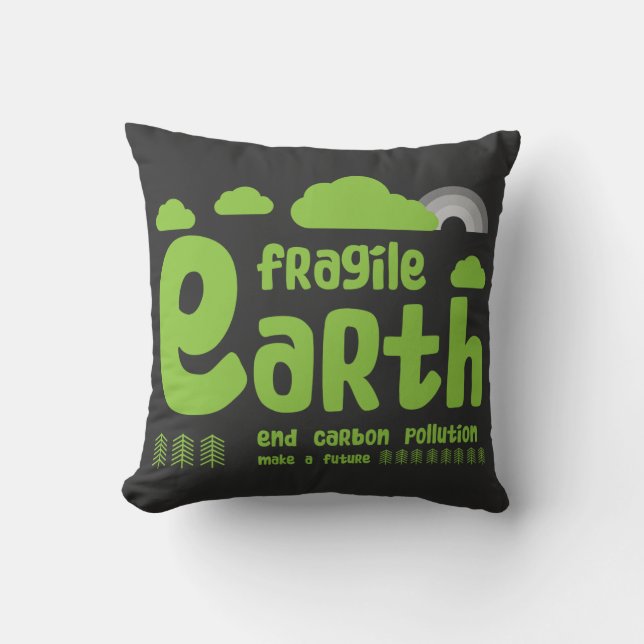 klimaatverandering | Koolstofverontreiniging | Act Kussen (Voorkant)