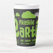 klimaatverandering | Koolstofverontreiniging | Act Latte Mok (Voorkant)