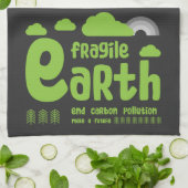 klimaatverandering | Koolstofverontreiniging | Act Theedoek (Gevouwen)