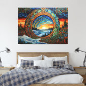 Klimaatverandering Kunst Canvas Afdruk (Insitu (Slaapkamer))