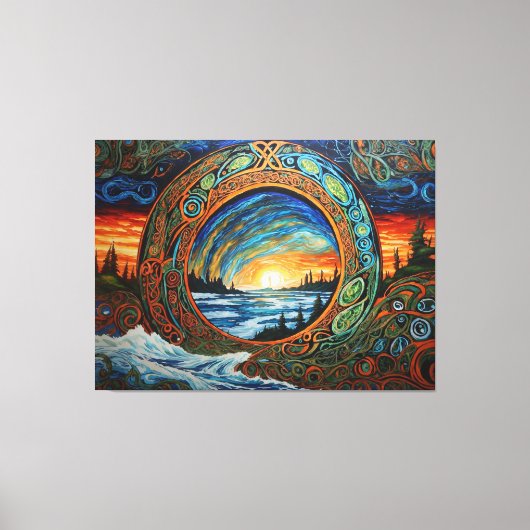 Klimaatverandering Kunst Canvas Afdruk (Voorkant)