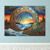 Klimaatverandering Kunst Canvas Afdruk (Insitu (Houten vloer))