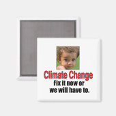 Klimaatverandering Magneet (Voorkant / Achterkant)