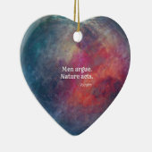 Klimaatverandering: "Mannen schurk - Natuur wetten Keramisch Ornament (Rechts)