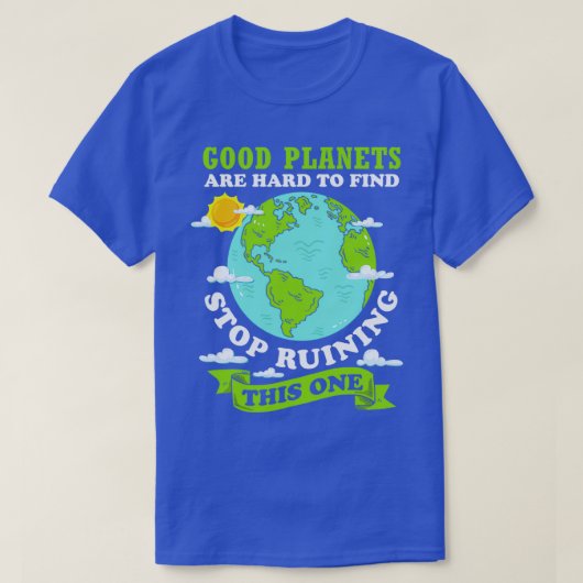 Klimaatverandering — Milieubescherming Aarde T-shirt (Design voorkant)