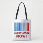 Klimaatverandering NU! Global Warming Tote Bag (Voorkant)