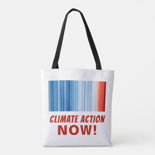 Klimaatverandering NU! Global Warming Tote Bag (Achterkant)