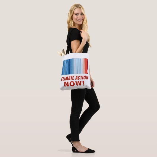 Klimaatverandering NU! Global Warming Tote Bag (Op model)