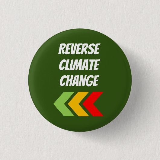 "klimaatverandering omkeren" ronde button 3,2 cm (Voorkant)