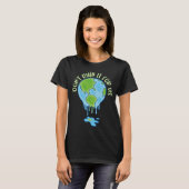 Klimaatverandering Opwarming van de aarde Groot Ki T-shirt (Voorkant volledig)