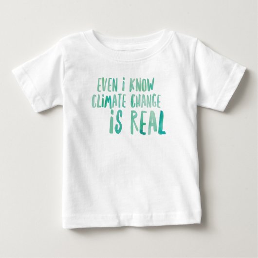 Klimaatverandering: Real Baby Fine Jersey T-Shirt (Voorkant)