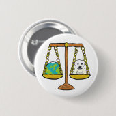 Klimaatverandering Ronde Button 5,7 Cm (Voorkant /achterkant)