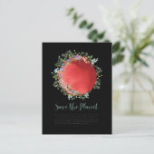 Klimaatverandering sparen de planeet, dag van de a briefkaart (Staand voorkant)