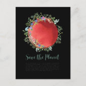 Klimaatverandering sparen de planeet, dag van de a briefkaart (Voorkant)